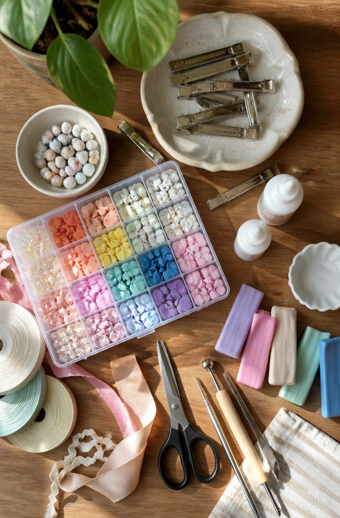 DIY Hair Clips: 12 Ideas for Statement, Bow, Beaded and More 13 Variety of materials suitable for making sturdy DIY hair clips.