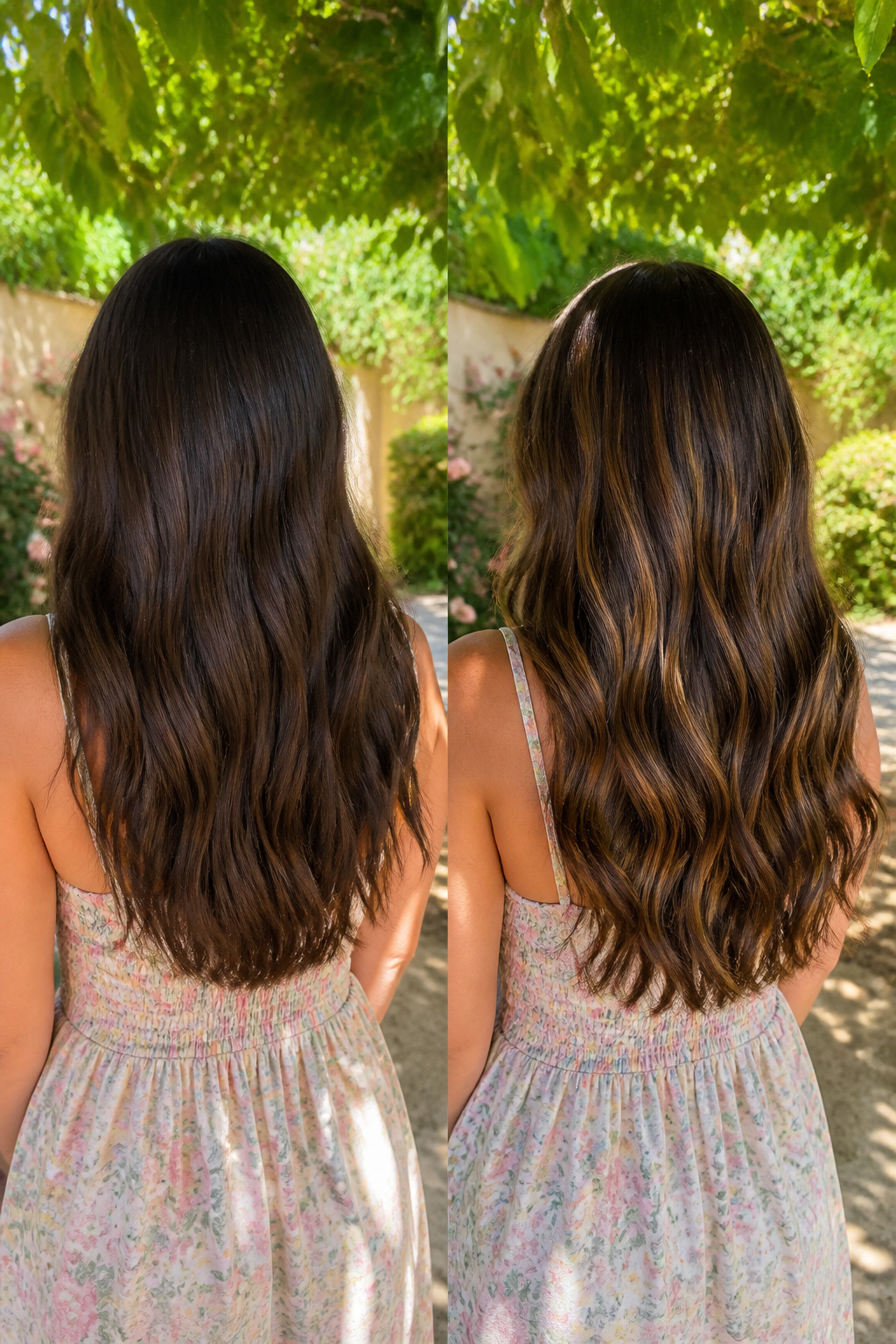 An information graphic discussing seasonal changes for hair color.