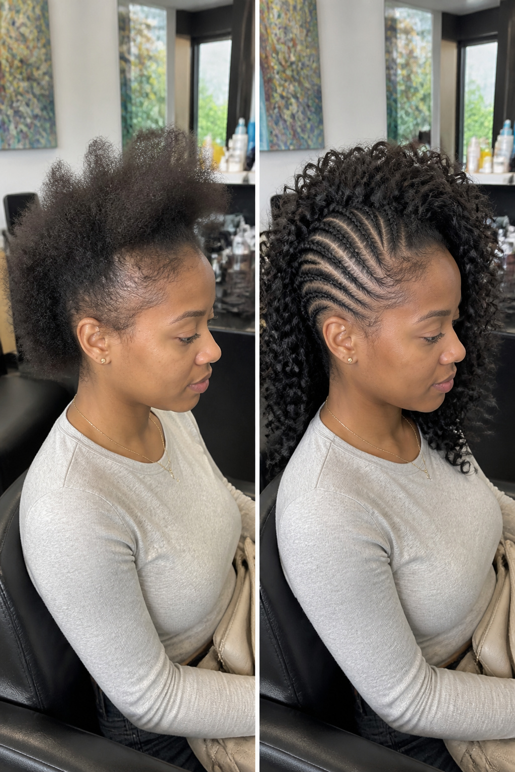 15 Crochet Braids Styles for 2026: From Box Braids to Butterfly Locs 19 Model with crochet braids styled to mimic a shaved side.