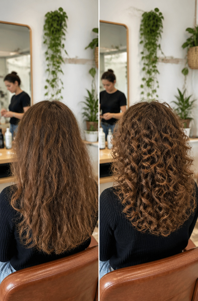 10 Cut Curly Hairstyles: Styles, Tips & What to Ask For in 2026 2 A photograph of a curly hairstyle featuring well-defined layers.